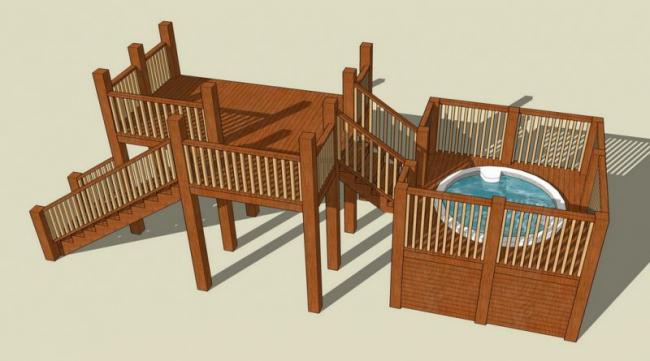SketchUp Material Model: Landscape Components for Bridge-Connected Outdoor Viewing Platforms