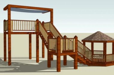 SketchUp Materials for Bridge View Platform Landscape Components-BIM WORLD