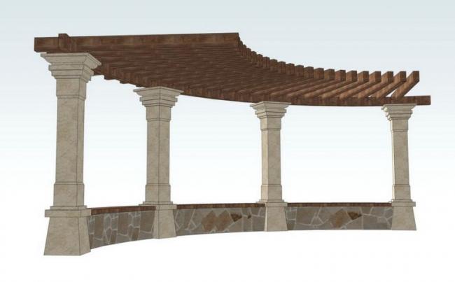 SketchUp Material Model: Floral Frame Landscape Component