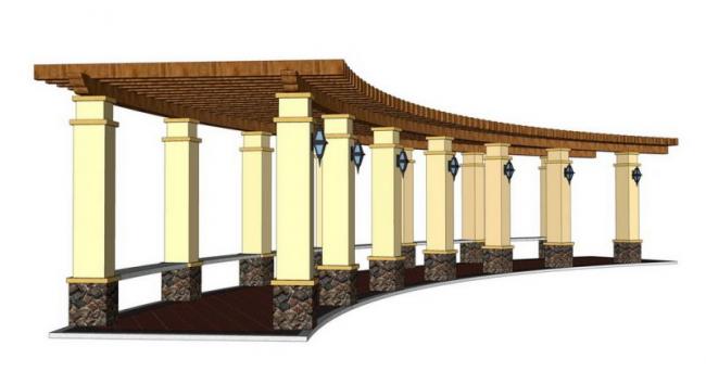 SketchUp Material Model for European Corridor Landscape Components