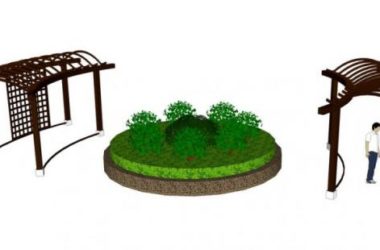 SketchUp Material Model: Community Flower Frame Landscape Component-BIM WORLD