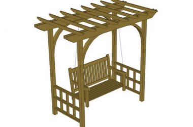 SketchUp Material Model: Flower Frame Landscape with Swing Component-BIM WORLD