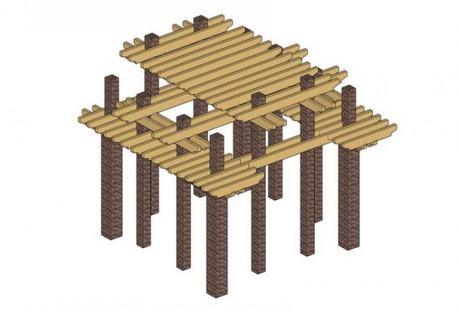 SketchUp Material Model: Flower Frame Landscape Component