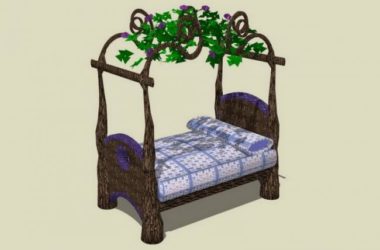 SketchUp Material Model: Outdoor Flower Rack for Leisure Landscape Design-BIM WORLD