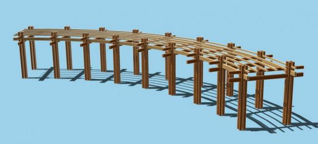 SketchUp Material Model: Flower Frame Landscape Component