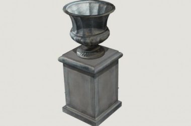 SketchUp Material Model: European Floral Bowl Landscape Component-BIM WORLD