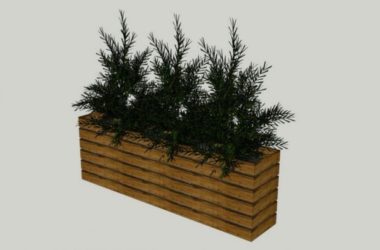 SketchUp Material Model: Flower Pool Landscape Components-BIM WORLD