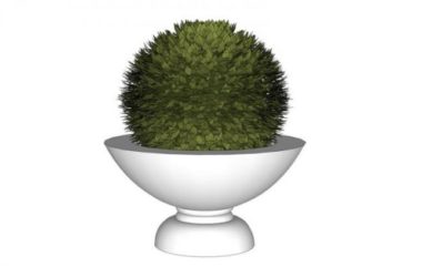 Modern Flower Bowl Landscape Component | SketchUp Material Model-BIM WORLD