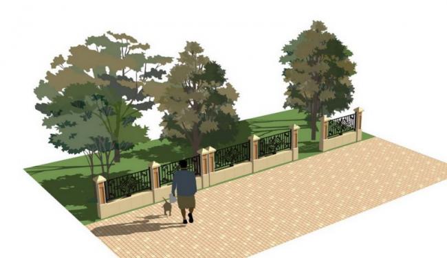 SketchUp Material Models: Components for Walls, Fences, and Guardrails