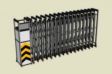 SketchUp Material Models for Electric Telescopic Entrance and Exit Doors-BIM WORLD