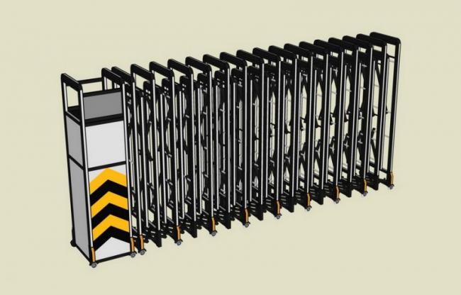SketchUp Material Models for Electric Telescopic Entrance and Exit Doors