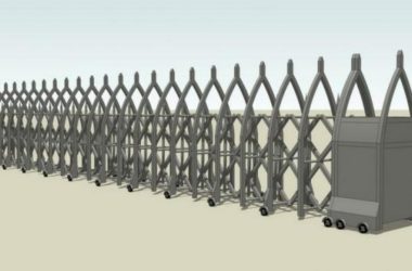 Electric Telescopic Doors for Entrance and Exit Gates | SketchUp Material Model-BIM WORLD