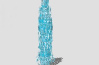 SketchUp Material Model: Dryland Fountain Water Landscape Components-BIM WORLD