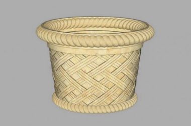 SketchUp Material Model: European-Style Flowerpot, Flower Bowl, and Landscape Sculpture Components-BIM WORLD