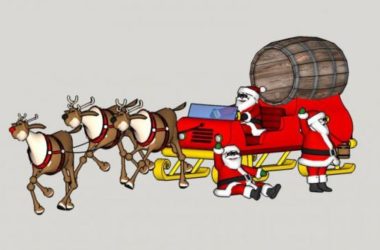 Christmas Cartoon Carriage Material Component for SketchUp Model-BIM WORLD
