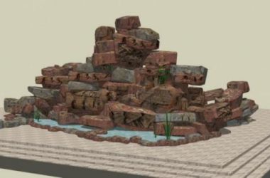 SketchUp Material Model for Rockery and Landscape Sculpture Components-BIM WORLD
