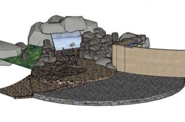 SketchUp Material Model: Modern Rockery Landscape Sculpture Component-BIM WORLD