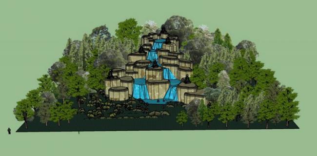 SketchUp Materials for Landscape Sculptures and Rockery Models | Modern Style Components