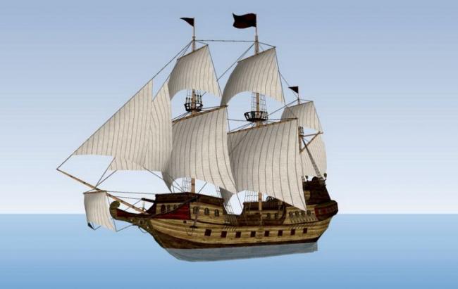 SketchUp Materials for Antique Ship Model Components