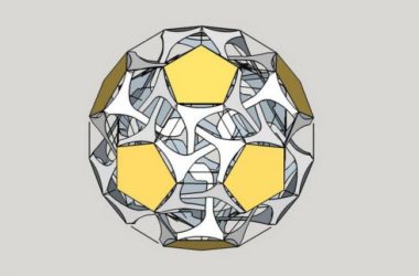 Modern Landscape Spherical Sculpture Model with SketchUp Materials and Components-BIM WORLD