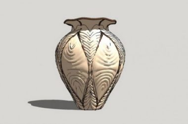 SketchUp Material Model: Modern Landscape Sculpture Bowl Component-BIM WORLD