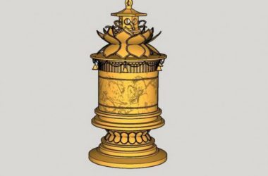 SketchUp Material Model: Classical Bronze Landscape Sculpture Component-BIM WORLD