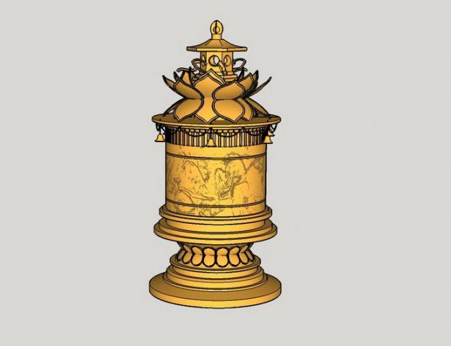 SketchUp Material Model: Classical Bronze Landscape Sculpture Component