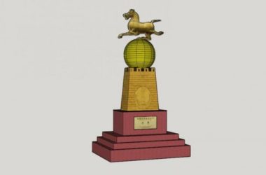 SketchUp Materials for Landscape Sculpture Models: Modern Horse Component-BIM WORLD
