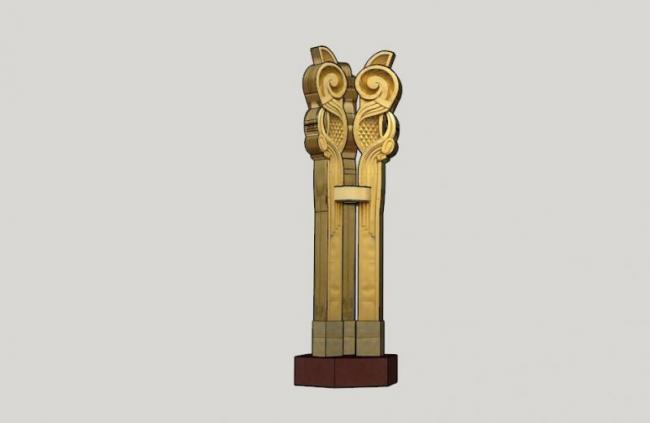 Modern Landscape Sculpture Materials for SketchUp Models