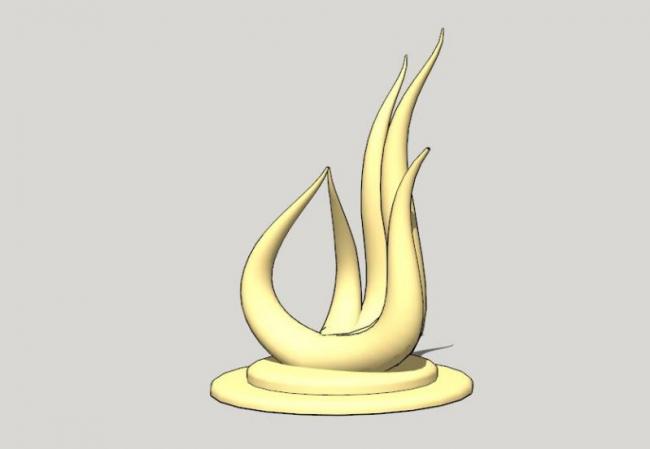 Modern Landscape Sculpture Components for SketchUp Material Models