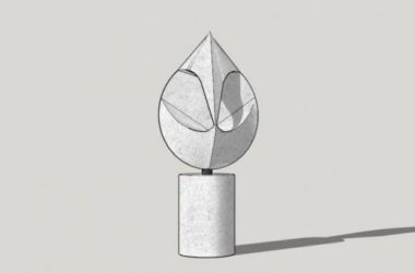 Modern Landscape Sculpture Materials for SketchUp Models-BIM WORLD