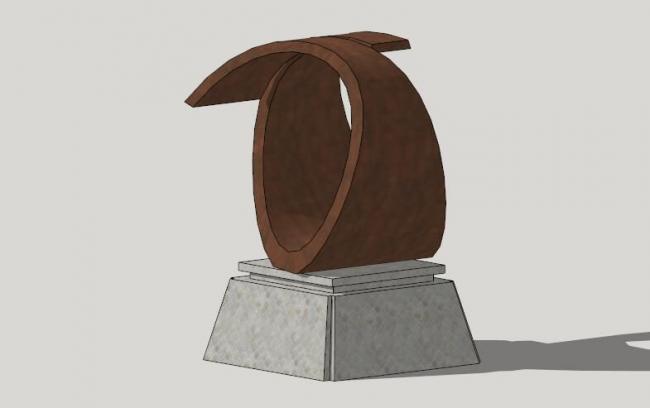 Modern Landscape Sculpture Materials for SketchUp Models