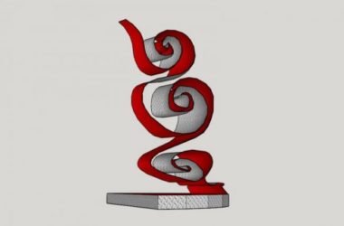 Modern Landscape Sculpture Materials for SketchUp Models-BIM WORLD