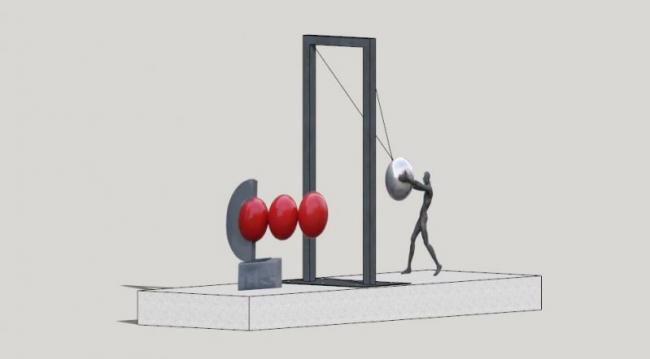 Modern Landscape Sculpture Materials for SketchUp Models