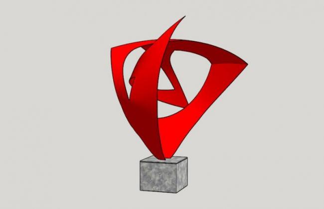 Modern Landscape Sculpture Materials for SketchUp Models