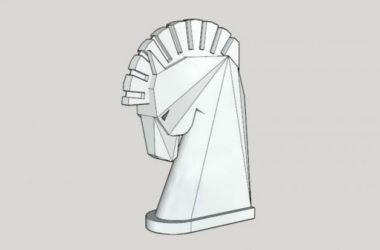 SketchUp Materials for Landscape Sculpture Models: Modern Horse Component-BIM WORLD