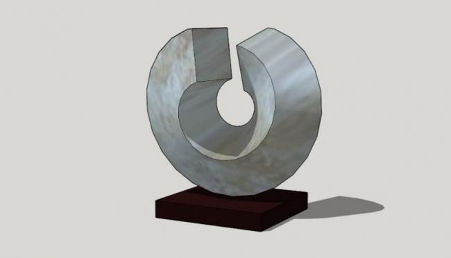 Modern Landscape Sculpture Materials for SketchUp Models