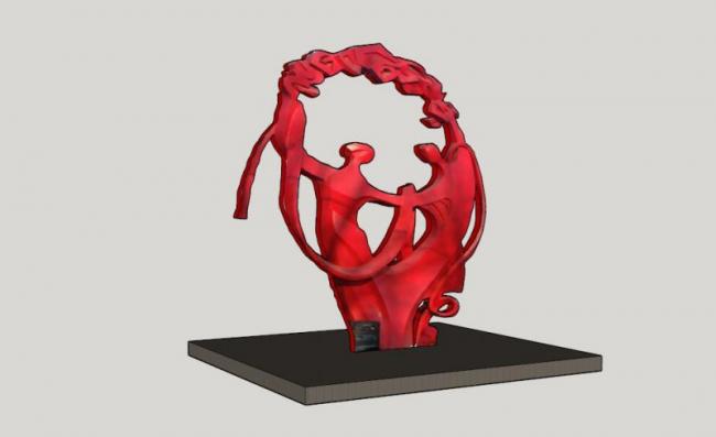 Modern Landscape Sculpture Materials for SketchUp Models