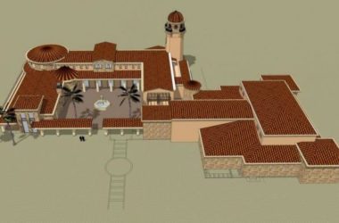SketchUp Business Model: Multi-Story Clubhouse and Commercial Building in Classical and Spanish Styles-BIM WORLD