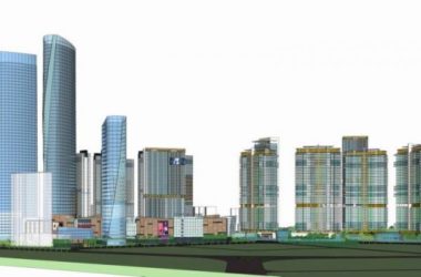 SketchUp Complex Model: Modern High-Rise Commercial, Office, and Residential Buildings-BIM WORLD