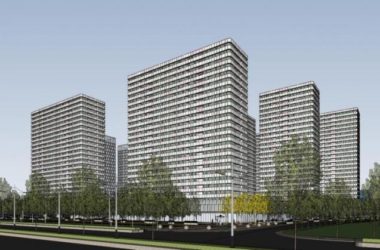 Modern High-Rise Apartment with Ground-Floor Commercial Space | SketchUp Residential Model-BIM WORLD