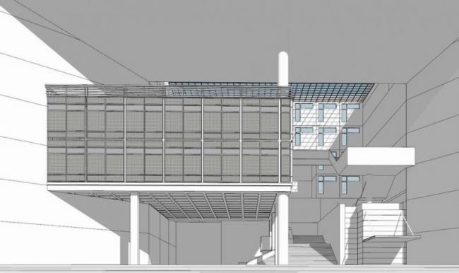 SketchUp Cultural Model: Multi-Story Yuanzhi University Library in Modern Educational Architecture
