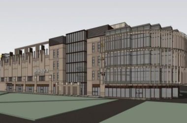 SketchUp Business Model: Multi-Story Neoclassical Commercial Building and Street Design-BIM WORLD
