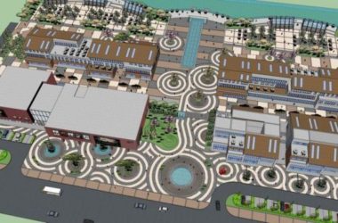 SketchUp Business Model: Multi-Story Commercial Street with Modern Cinema Design-BIM WORLD