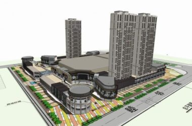 SketchUp Complex Model: Neoclassical High-Rise Residential with Ground Floor Commercial Spaces-BIM WORLD