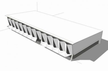 SketchUp Design: Multi-Story Bus Station with Station Road Bridge in Modern Architecture-BIM WORLD