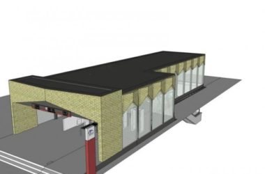 Modern Subway Station and Bridge Design on Station Road | Contemporary Transportation Architecture-BIM WORLD