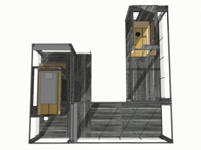 Modern Container Home Design | Residential Architecture with SketchUp