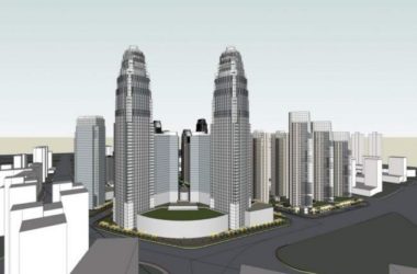 SketchUp Complex Model: Modern Super High-Rise Office Building in Tianjin Financial Street-BIM WORLD