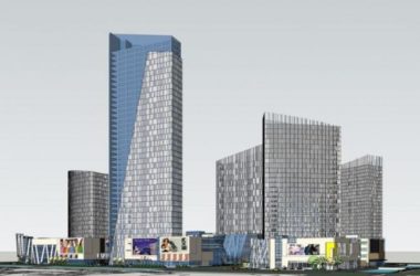 SketchUp Complex Model: Multi-Story High-Rise Mixed-Use Commercial and Office Building in Modern Style-BIM WORLD